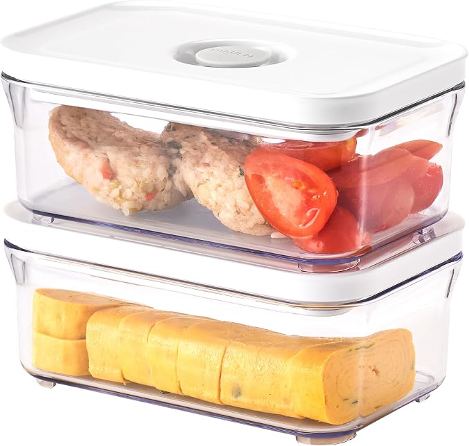 VAKUEN Premium Airtight Food Storage Containers, Mini Rectangular 2pc/set - Image 9