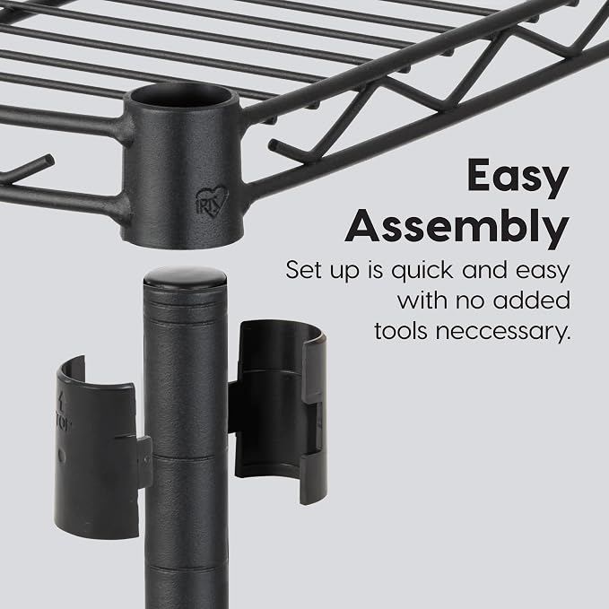 IRIS USA, Inc. 4-Tier Adjustable Heavy Duty Steel Storage Rack - Image 9