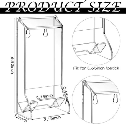 Weysat 2 Pcs Lip Balm Display Clear Acrylic Automatic Dispenser Lip Balm Holder - Image 2