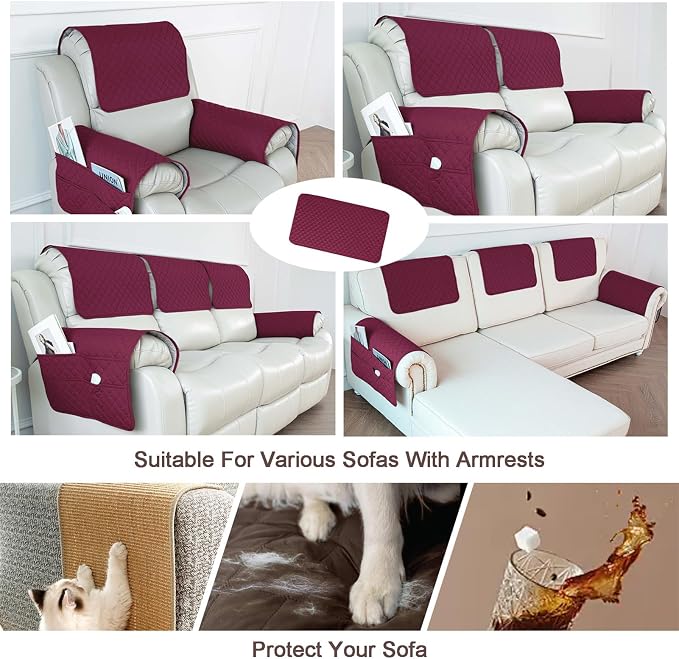 Waterproof Sofa Armrest Cover Headrest Cover - Image 7