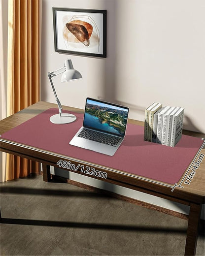 Leather Desk Pad Protector, Large Desk Mat, Mouse Pad, Non-Slip PU Leather Desk - Image 6