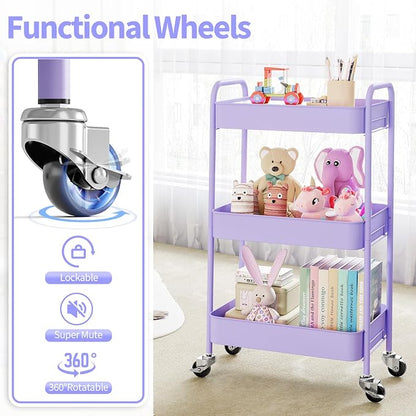 TOOLF 3-Tier Rolling Cart - Image 5