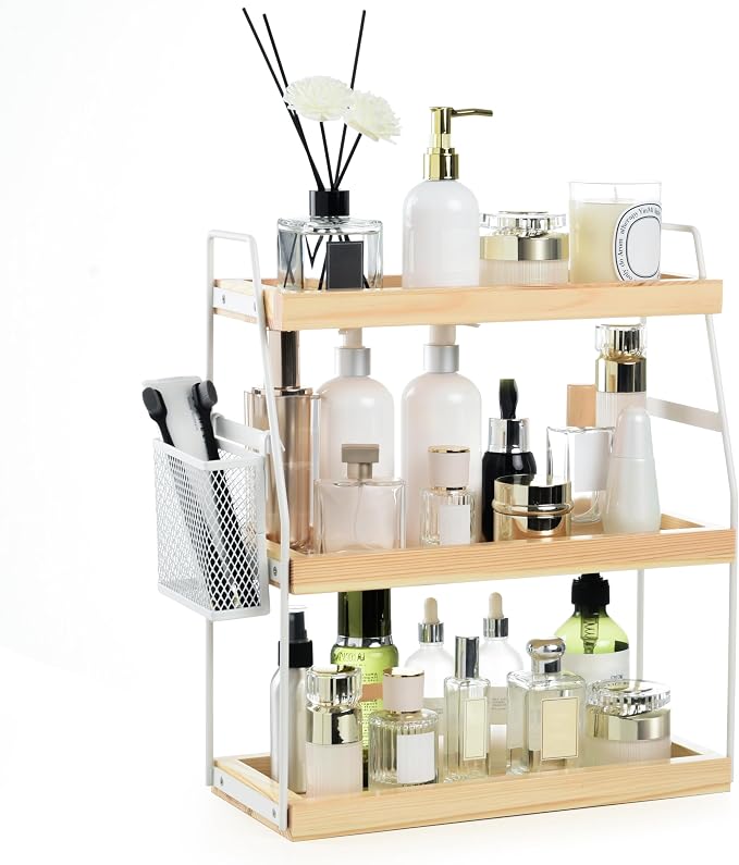 Uneviesyka Bathroom Counter Organizer, 3-Tier Standing Storage Shelf by Uneviesyka