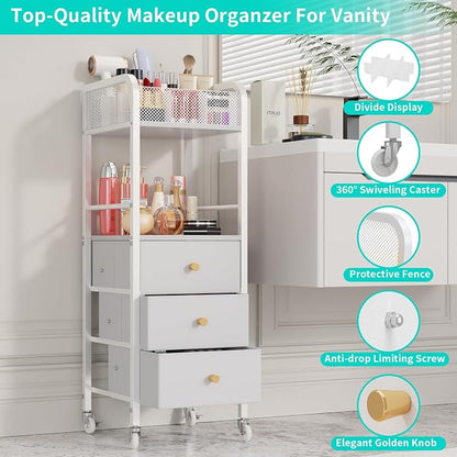 HapiRm Rolling Makeup Cart Organizer - Image 6
