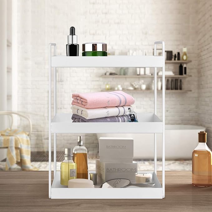 3-Tier Bathroom Countertop Organizer Vanity Tray Cosmetic & Makeup Storage - Image 5