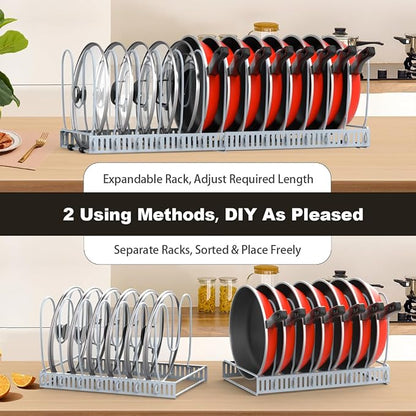 Housolution Pot and Pan Organizer Rack - Image 4