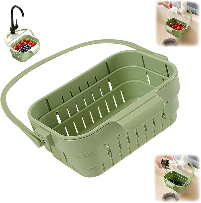 Foldable Hanging Sink Drain Basket, Kitchen Strainer Basket | Foldable hanging by Unknown