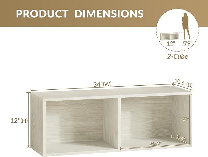 IOTXY DIY Modular Cube Bookcase - Image 3