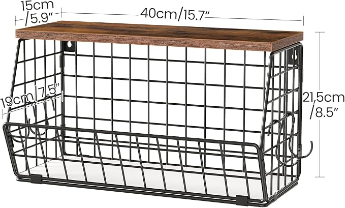 2-Tier Fruit Basket for Kitchen, Stackable wire basket - Image 6
