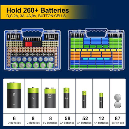 Battery Organizer Storage Holder Box Case - Image 4