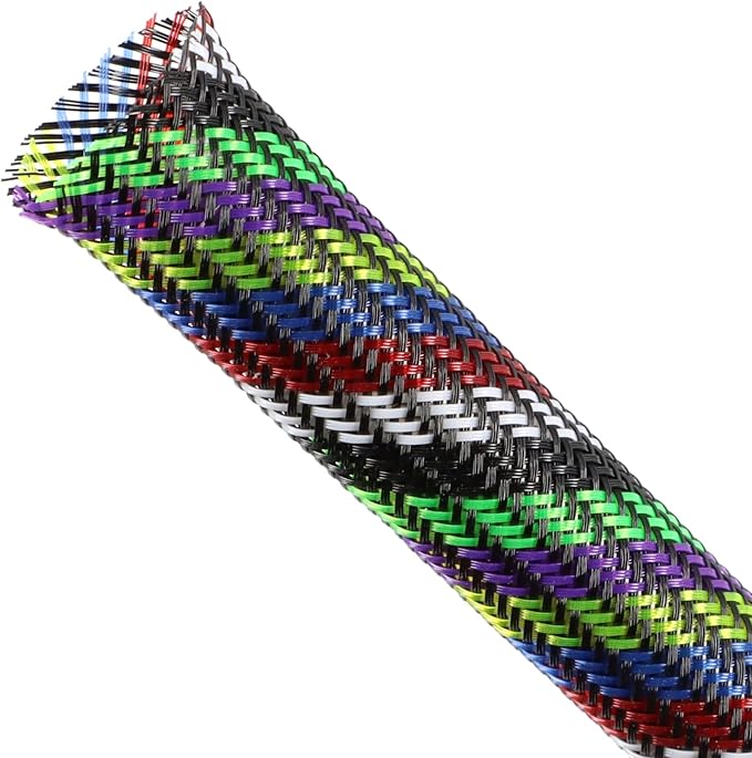 Braided Cable Sleeving, PET Expandable Braided Cable Sleeve, Flexible Mesh by ConveniencetoYourLife