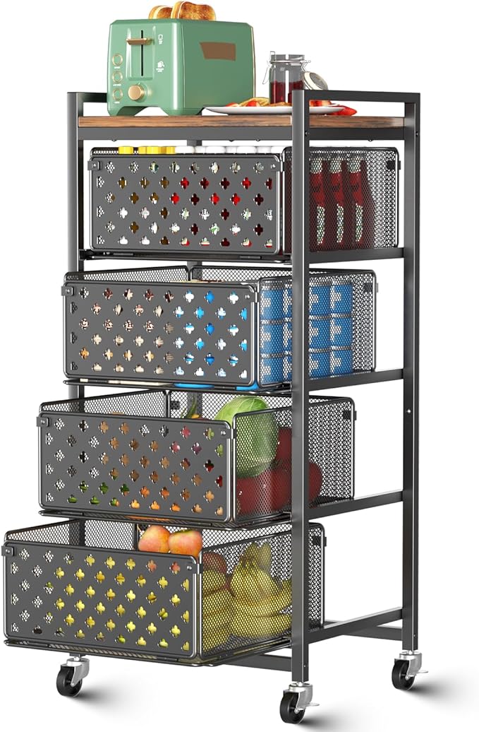 5 Tier Kitchen Storage Cart by Xpatee