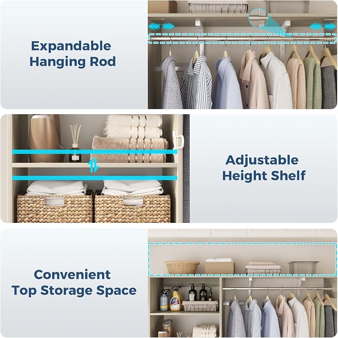 60" Wall Mounted Laundry Room Organization - Image 6