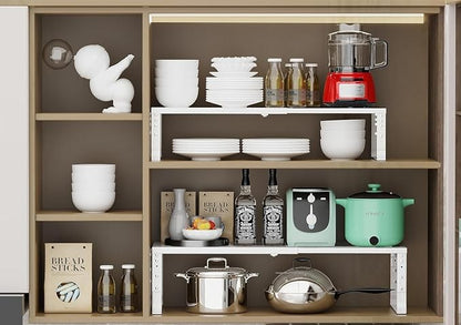 Expandable Cabinet Shelf Organizer Storage Spice Rack Shelves - Image 3