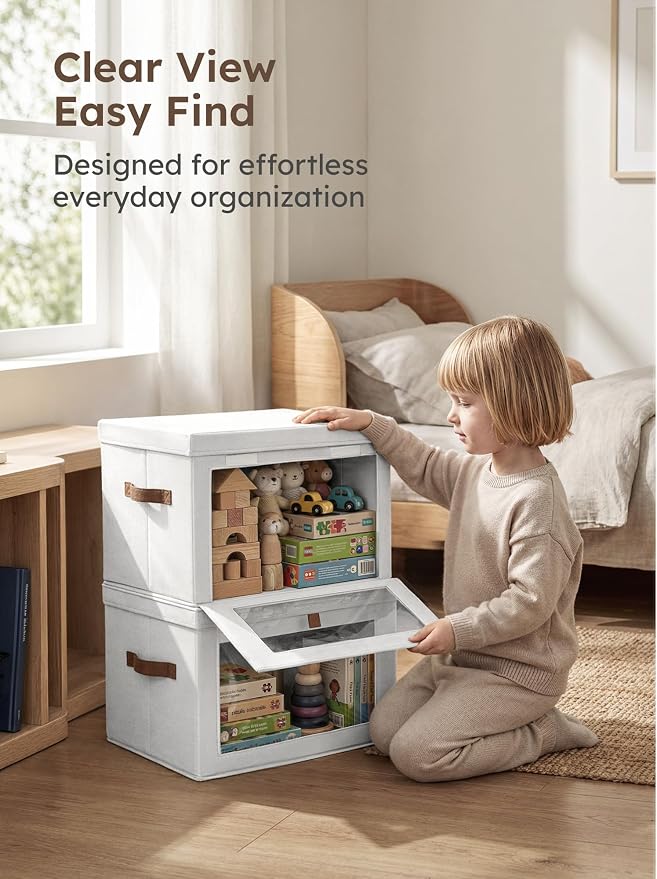 Homsorout Medium Fabric Storage Bins - Image 4