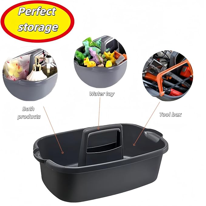 2 Pack Large Cleaning Caddy Portable Shower Basket Supply Organizer - Image 3