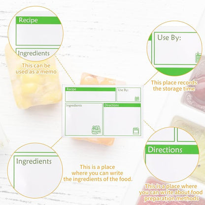 100pcs Labels for Freezer Bags Freezer Meal Labels - Image 5