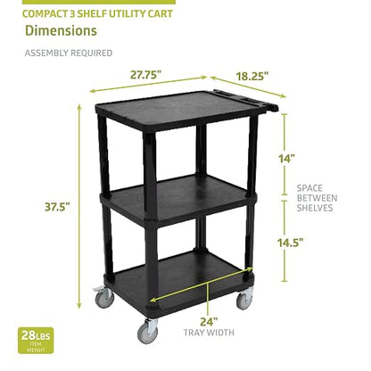 Pearington 3-Tier Compact Multi-Purpose Utility Cart - Image 2