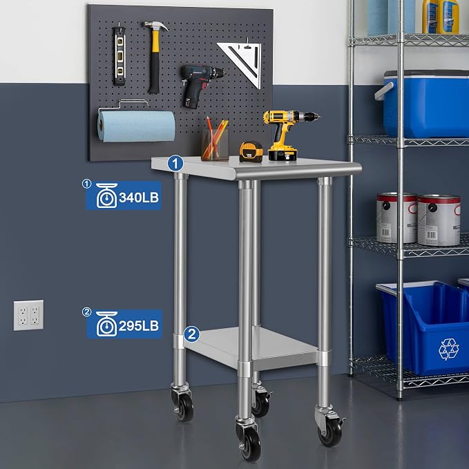 HARDURA Stainless Steel Commercial Table Prep & Work Table - Image 4