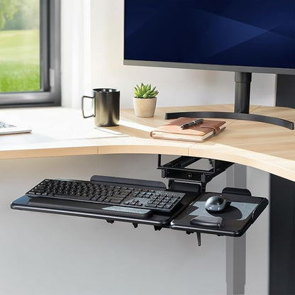 VIVO Adjustable 27 x 12 inch Under Desk Keyboard Tray - Image 2