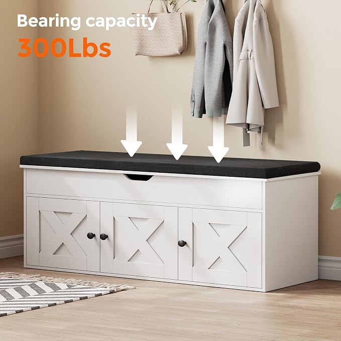 Homleke Shoe Storage Bench - Image 6