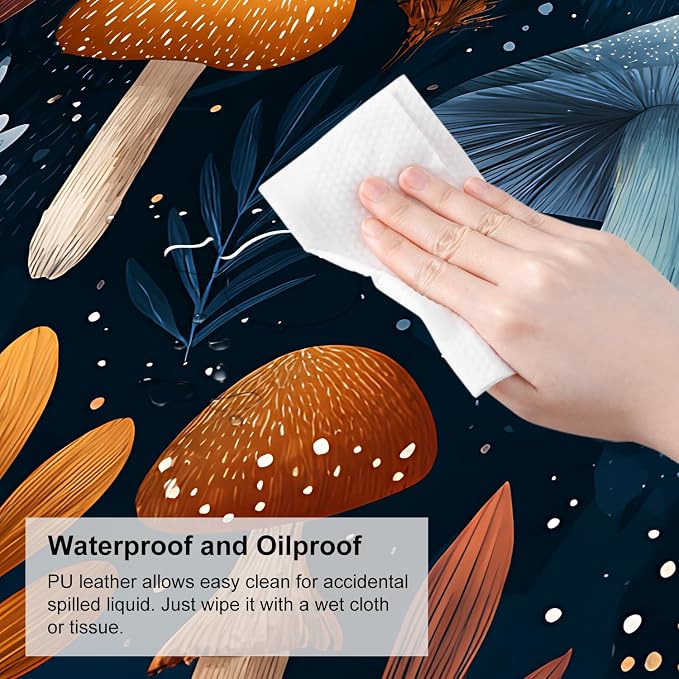 Mushroom Forest Mouse Pad – Large Extended Desk Mat 31.5 x 11.8 in– Autumn - Image 7