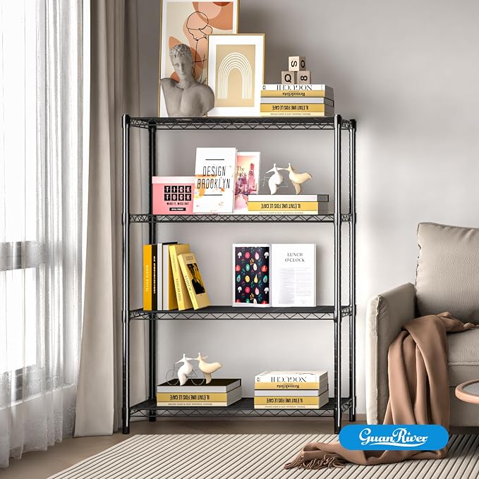 Guan River 4-Shelf Adjustable Metal Wire Shelving, Sturdy and Durable, Storage - Image 7