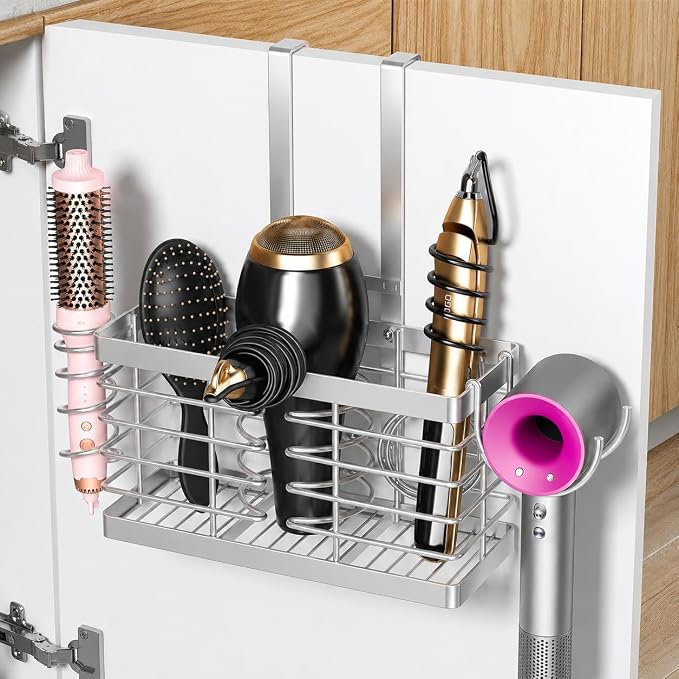 Sevenblue Hair Tool Organizer, 3-in-1 Universal Hair Dryer Holder, Adjustable by Sevenblue