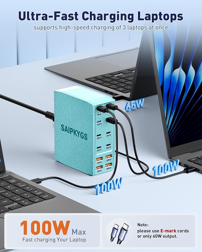 USB Charging Station, 12-Port USB C Charger Block - Image 3