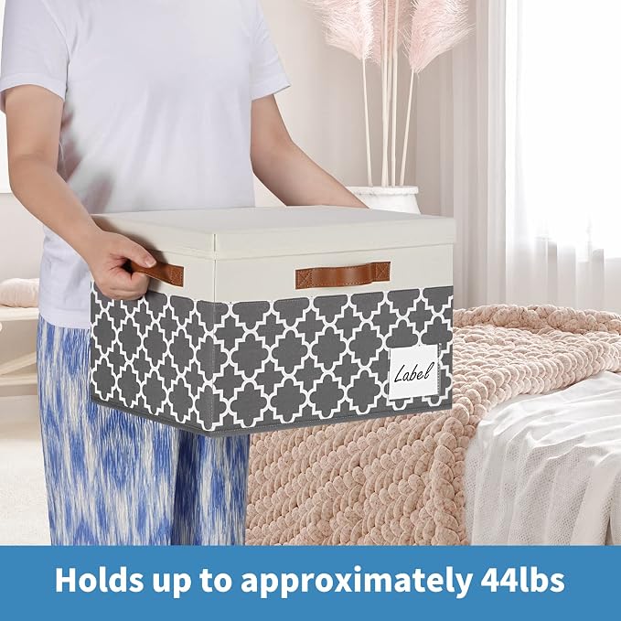 GhvyenntteS Large Fabric Storage Bins - Image 2