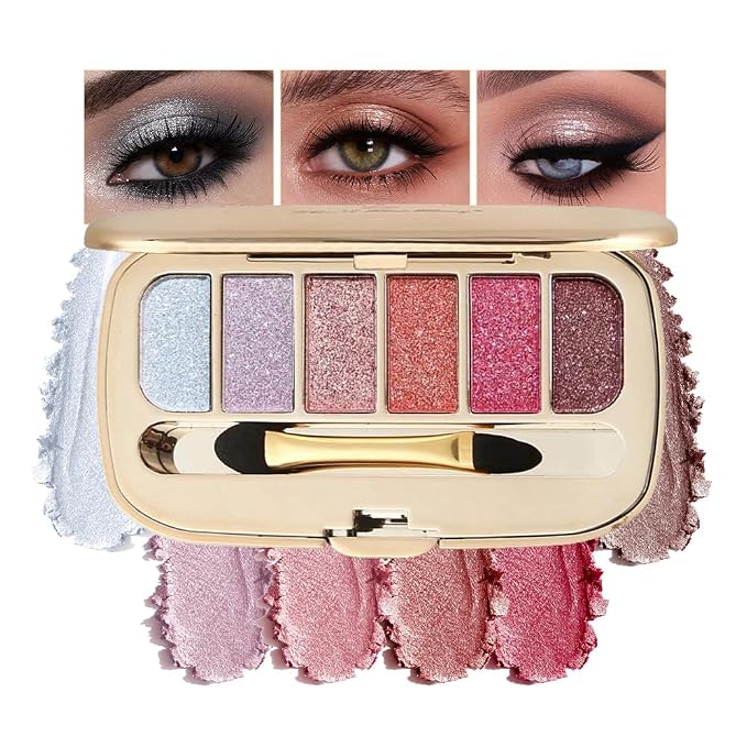 Glitter Eyeshadow Palette, Ultra-Shiny Sparkle Shimmer Eye Shadow by Unknown