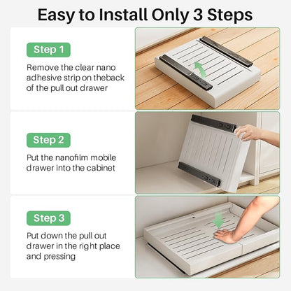 Kitstorack Pull out Cabinet Organizer, Expandable Heavy Duty Slide out Drawers - Image 8