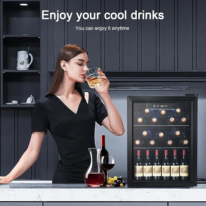 Antarctic Star Wine Cooler, Beverage Refrigerator, 16 Bottle 68 Can - Image 7