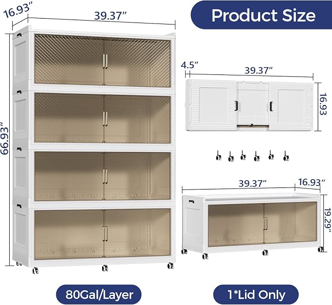 320 Gallon Extra Large Collapsible Storage Bin - Image 2