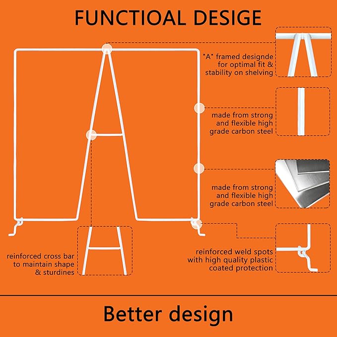 shelf dividers, create 40% more closet space, 12 inch wire shelf dividers - Image 3