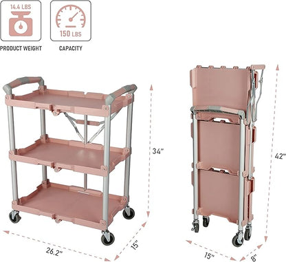 Olympia Tools 89-350 Pack-N-Roll Folding Collapsible Service Cart, 150LB - Image 3