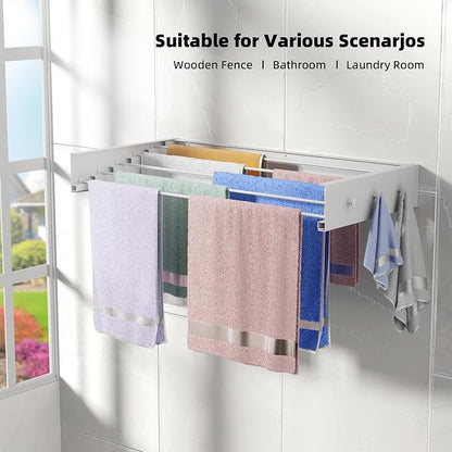 ZMBESUP Upgrade Wall Mounted Drying Rack - Image 7
