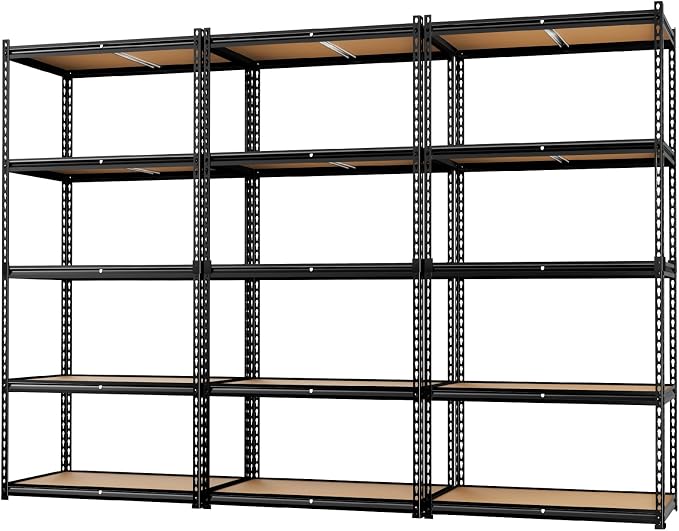 LEVELEVE 5-Tier Heavy Duty Storage Shelving Unit, 2020 lbs Capacity, Adjustable by Enjoyyourlife