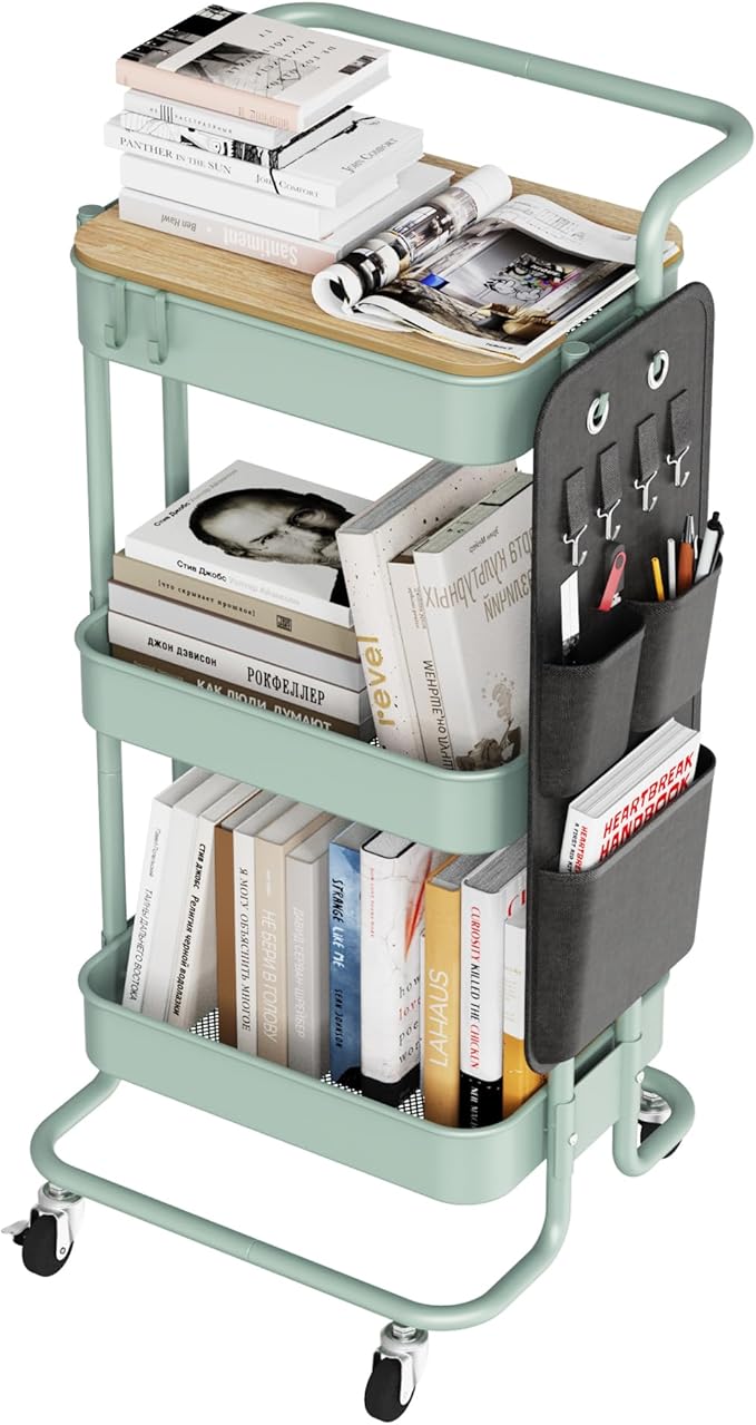 DTK 3 Tier Metal Utility Rolling Cart by DTK