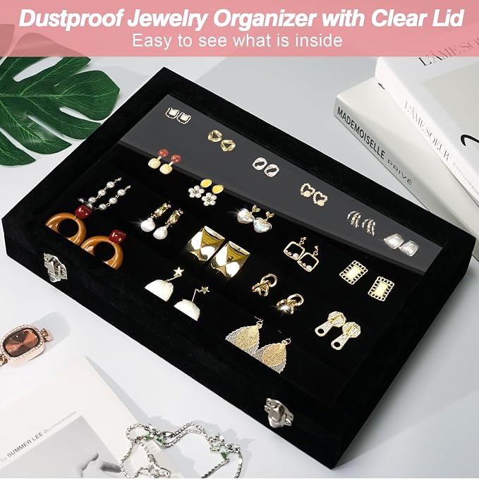 Cirhy Earring Organizer Tray, Earring Box - Image 4