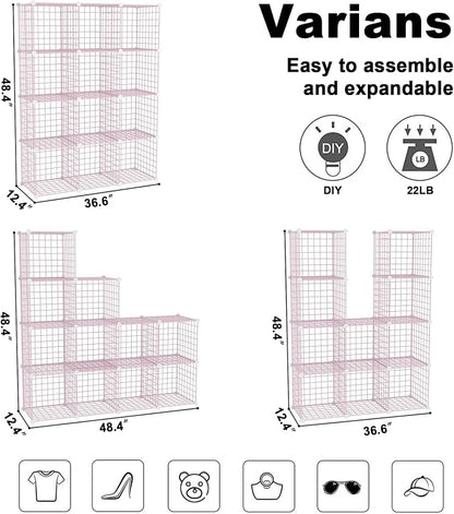 C&AHOME Wire Cube Storage, 12 - Image 3