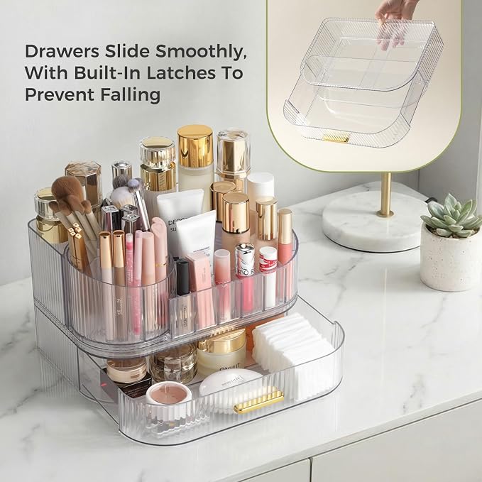 Delamu Makeup Organizer for Vanity - Image 6