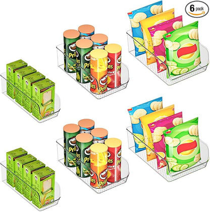 Ettori Set of 6 Clear Plastic Storage Bins by Ettori