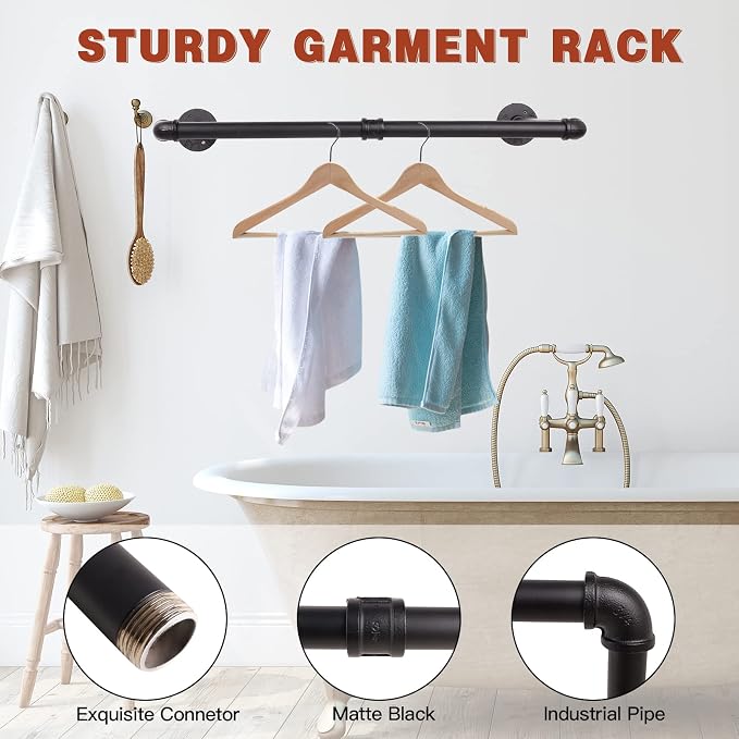 Wall Mounted Clothes Rack - Image 2