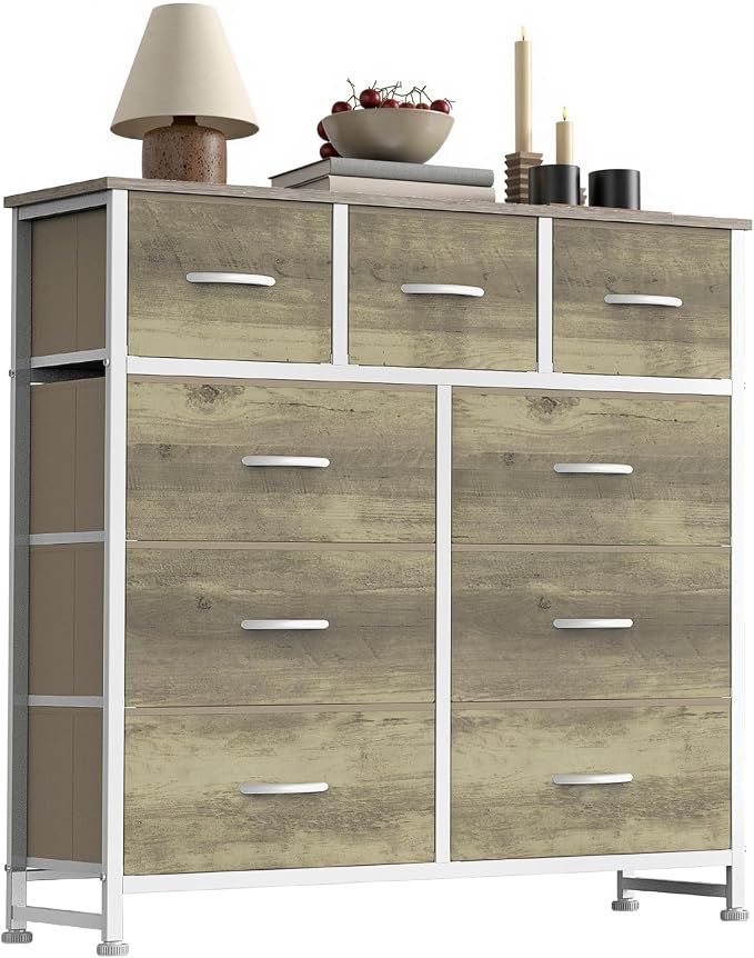 Sweetcrispy 9 Drawer Fabric Dresser Storage Tower by Sweetcrispy