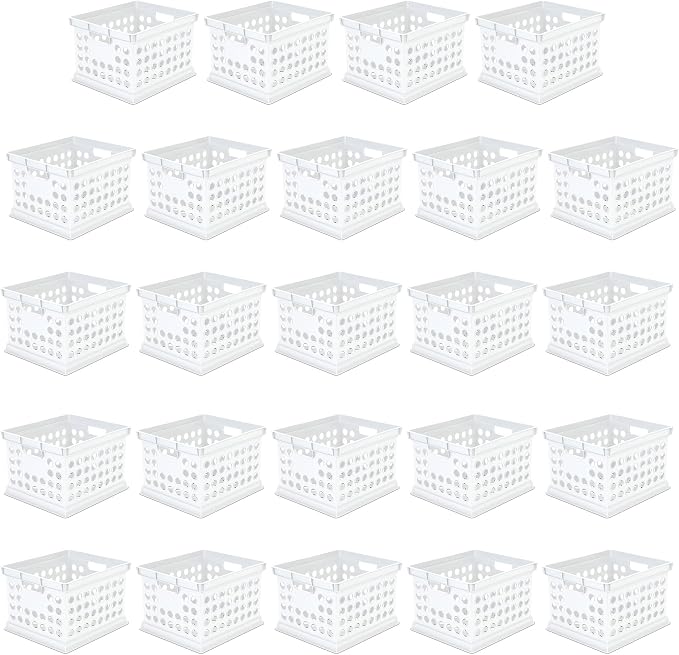 Sterilite Stackable Plastic Storage Crate Bin Organizer File Box by Sterilite