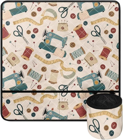 Vintage Sewing Tools Sewing Machine Mat - Image 5