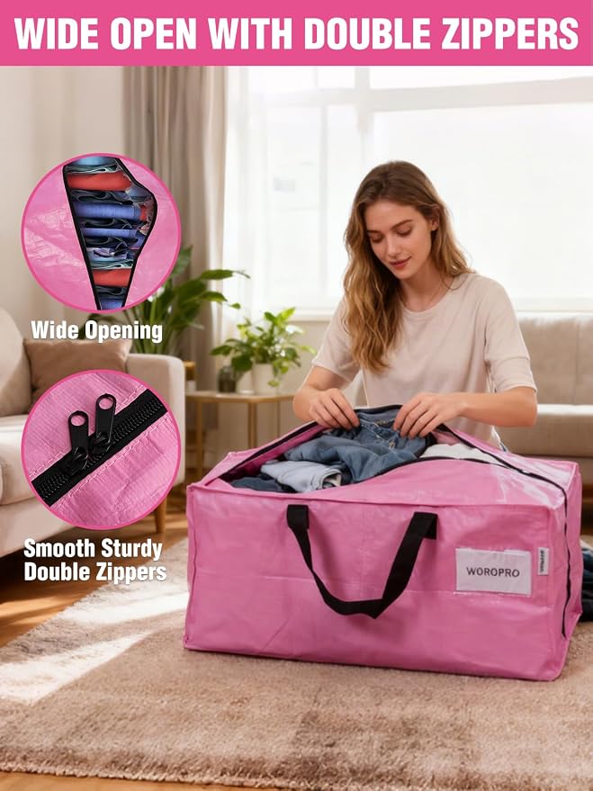 WORKPRO 4 Pack Extra Large Moving Bags - Image 5