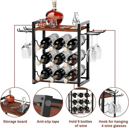 B4Life Wine Rack Countertop, Wine Glass Holder and Bottle Holder - Image 3