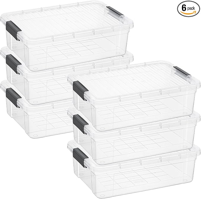 Superio Clear Storage Boxes by Superio